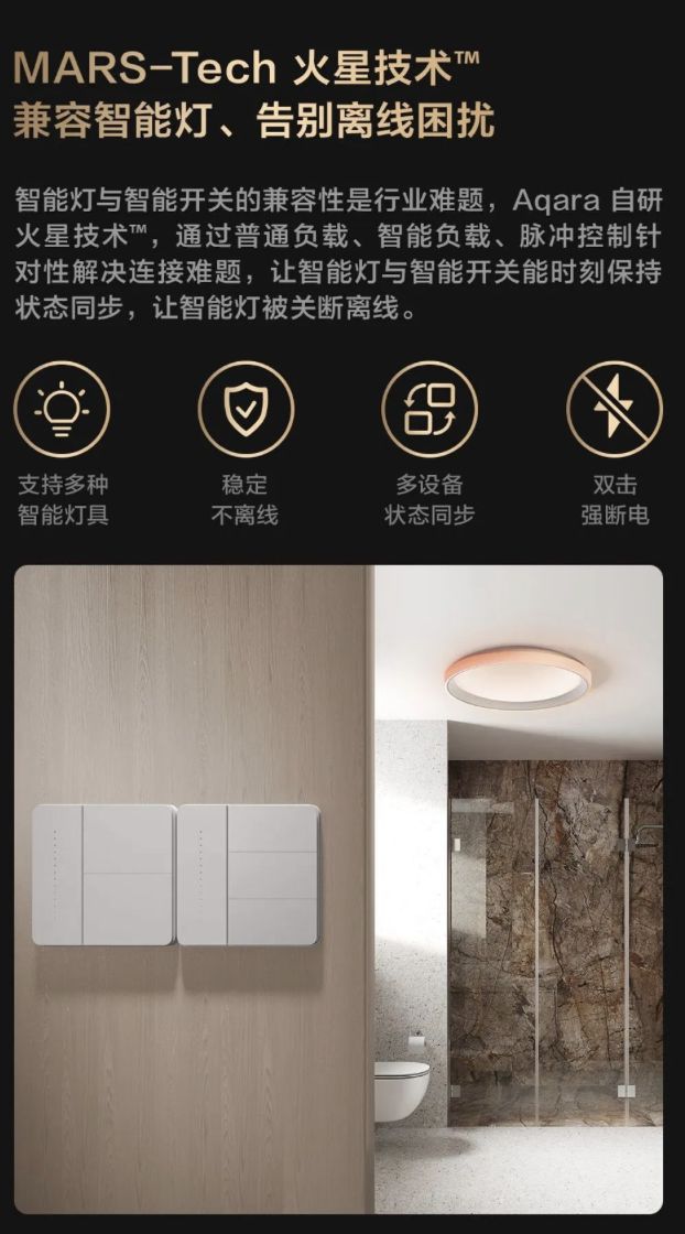 博鱼·体育官方网站登录入口Aqara 卡农智能开关 Z1 Pro 开启预售：主打(图2)